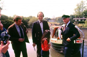 1246. Pinkerton launch ceremony. Robin Higgs, Lord Onslow, Lord Montague. 1978 REDUCED